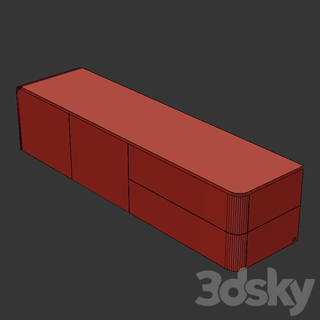 FENDY Edge chest of drawers 3DSMax File - thumbnail 2