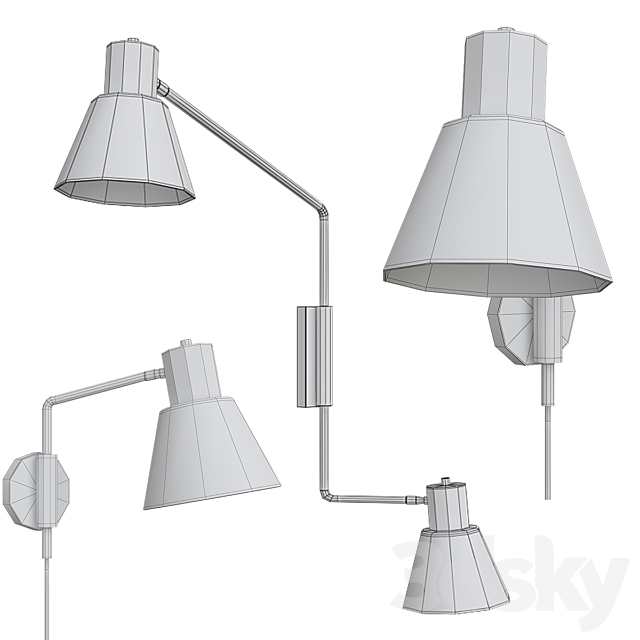 Ditte sconce 3d