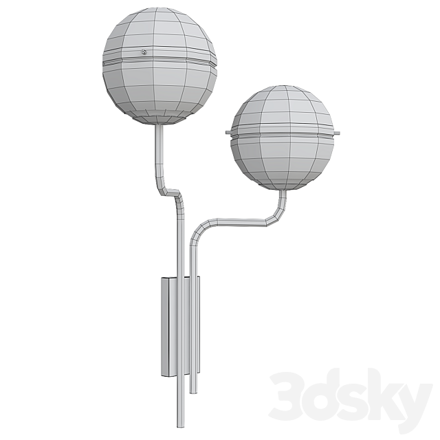 NIKU Wall lamp By BRABBU 3d