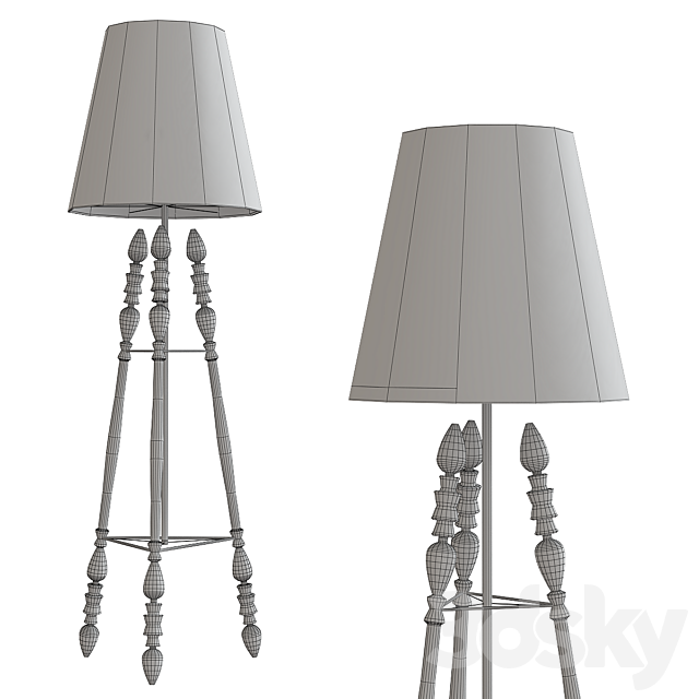 Remarkable Luxury Floor Lamps 3DS Max Model - thumbnail 2