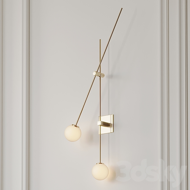 ATELIER DE TROUPE Tempo Wall Sconce 3d
