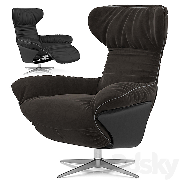 Armchair Natuzzi Ilia 3d