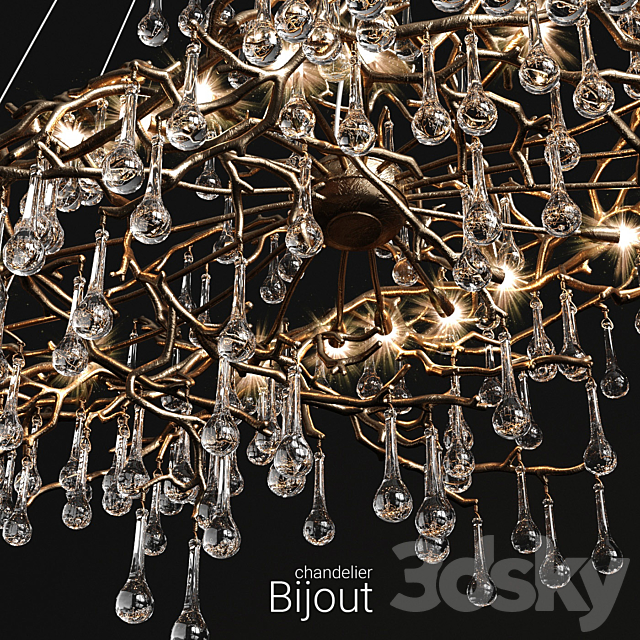 Chandelier serip bijout 3d