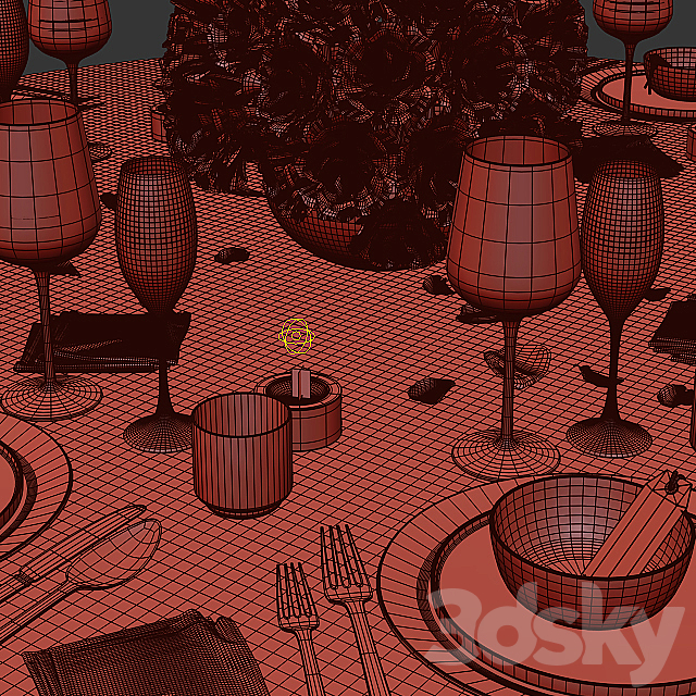 Table setting 11 3d