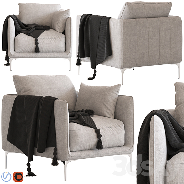 Freedom Andrea Armchair 3DSMax File - thumbnail 1