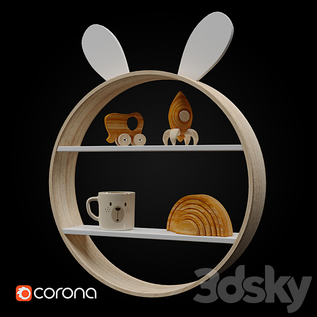 Zara home rabbit board 3DSMax File - thumbnail 1