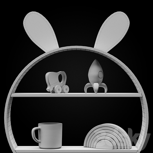 Zara home rabbit board 3DSMax File - thumbnail 3
