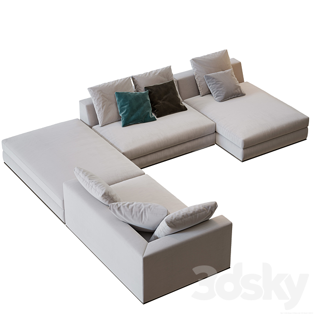 Minotti Hamilton Modulo Sofa 3dsky