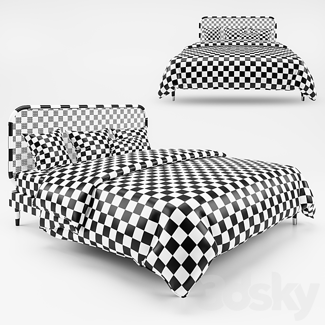 Rattan Bed MB02 3d