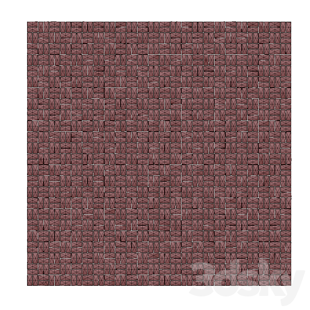 Ceramic tile set 05 – Dark Terracotta 3DSMax File - thumbnail 3