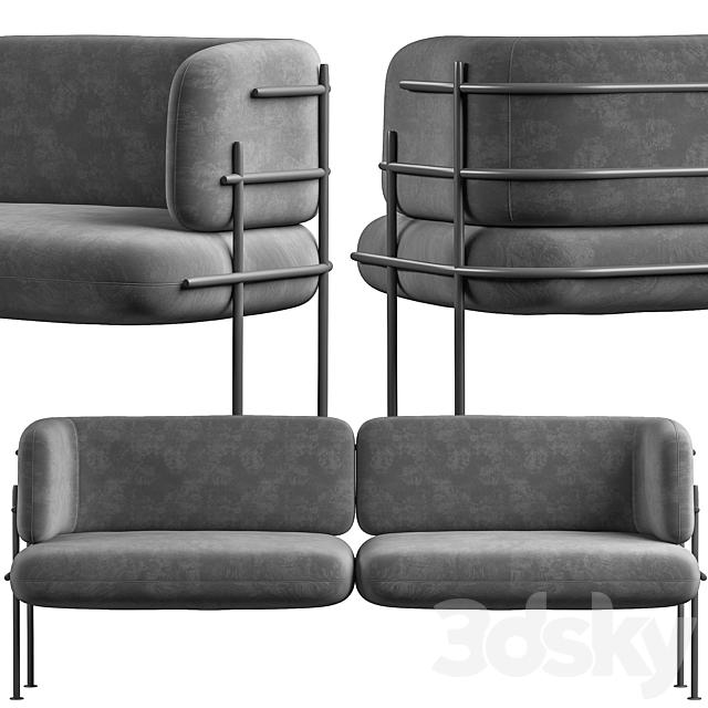 Wire Minimal Sofa 3d