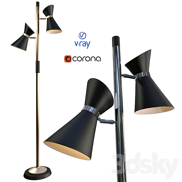 CAMERON. floor lamp model from Dainolite. USA. 3DSMax File - thumbnail 1