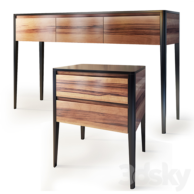 Chest _ console and nightstand Evans. Dresser. bedside table by Werby 3DSMax File - thumbnail 1