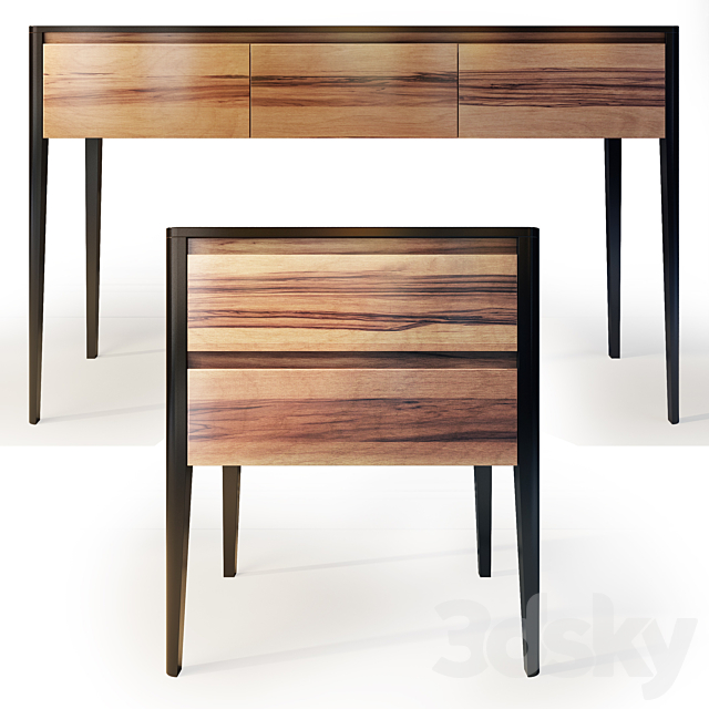 Chest _ console and nightstand Evans. Dresser. bedside table by Werby 3DSMax File - thumbnail 2