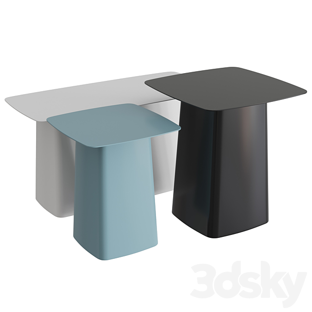 Metal Side Tables Outdoor 3DSMax File - thumbnail 1