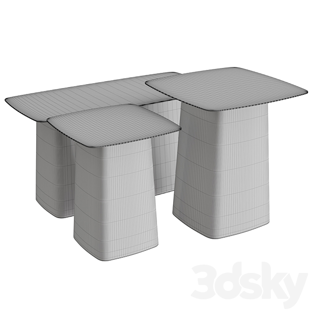 Metal Side Tables Outdoor 3DSMax File - thumbnail 2
