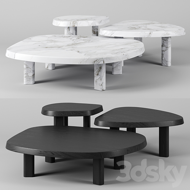 L Series Marble Coffee Table 3DSMax File - thumbnail 1