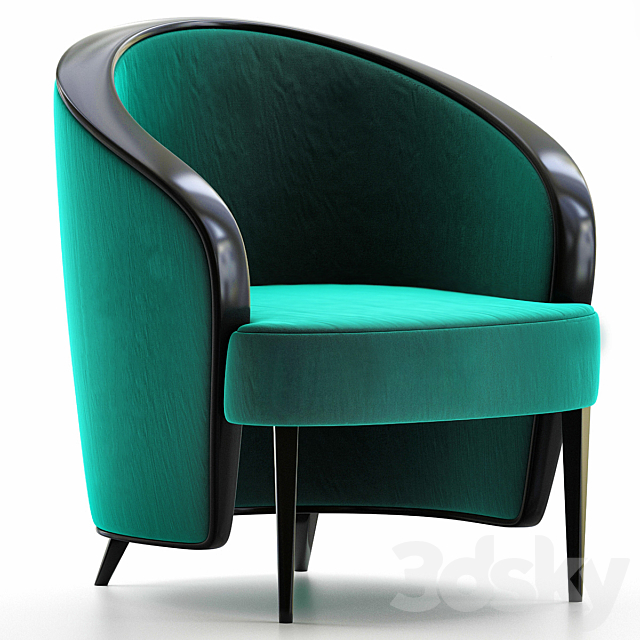 Luxury Waldorf Astoria Club Chair 3DSMax File - thumbnail 1