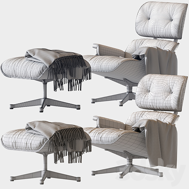 Eames Lounge Chair 3DSMax File - thumbnail 4