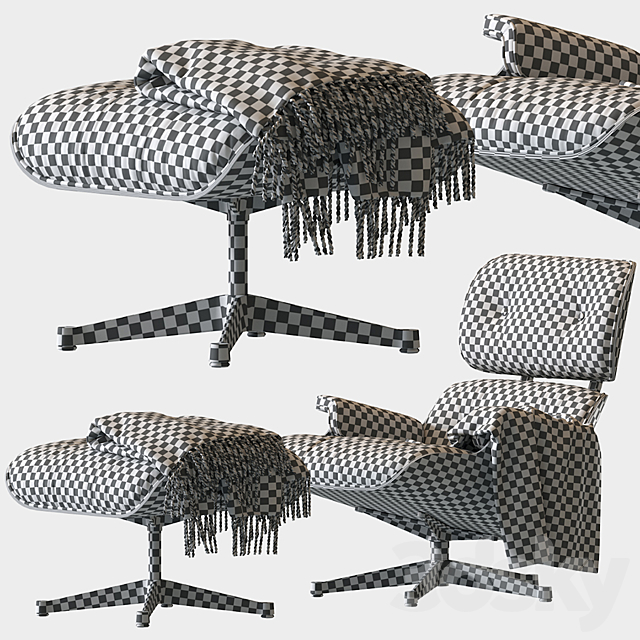 Eames Lounge Chair 3DSMax File - thumbnail 5
