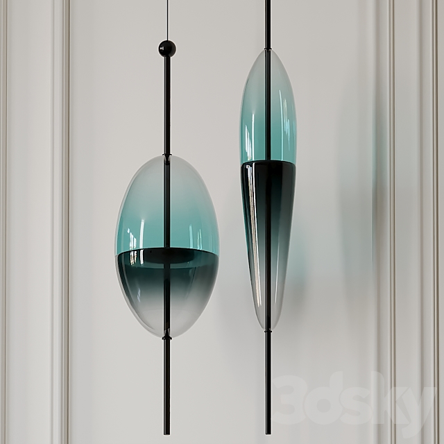 Flow S1 and S2 Pendant by Wonderglass 3DSMax File - thumbnail 1