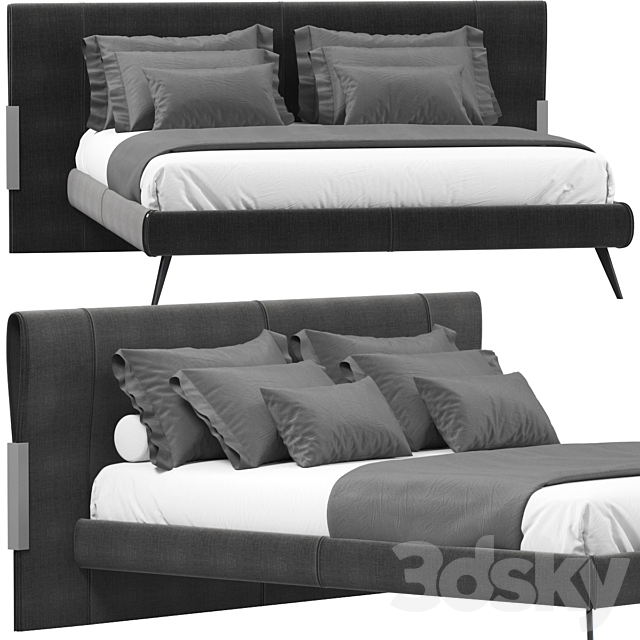 Bed JESSE QUINCY 3DSMax File - thumbnail 1