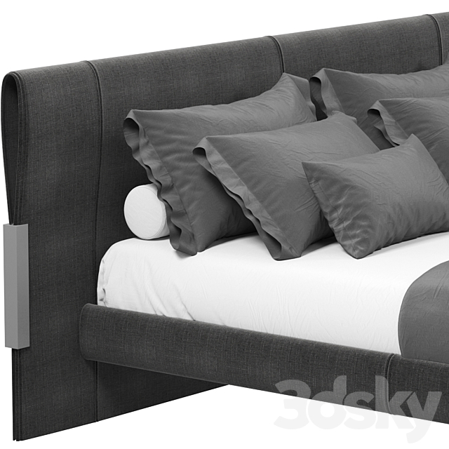 Bed JESSE QUINCY 3DSMax File - thumbnail 2