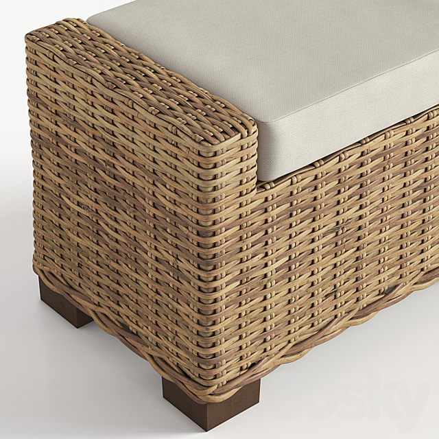 Lacquered kubu-rattan 3d