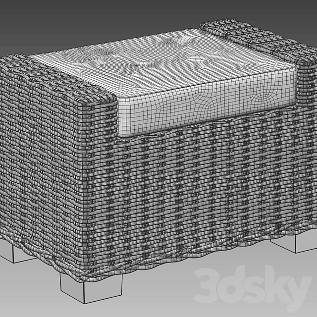 Lacquered kubu-rattan 3dsky