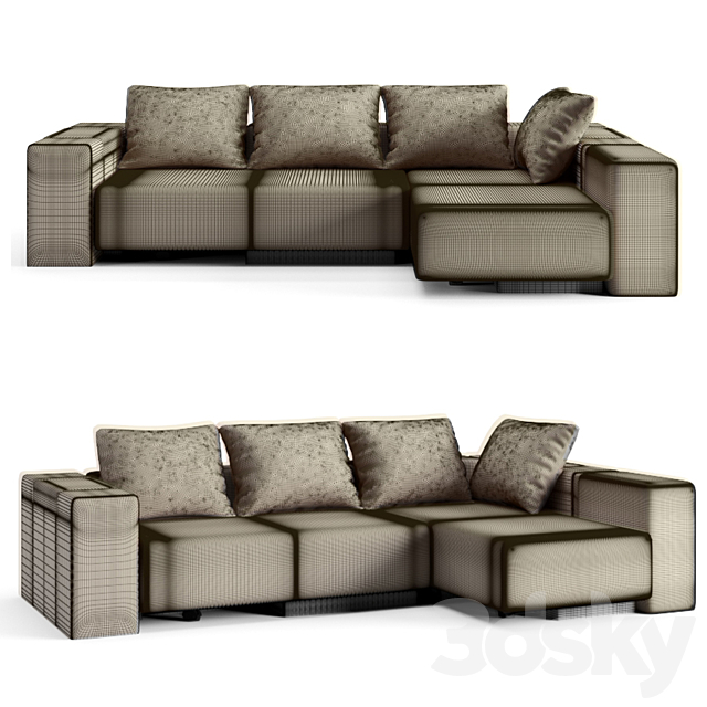 FEYDOM BonBon | Modular convertible sofa 3DSMax File - thumbnail 2