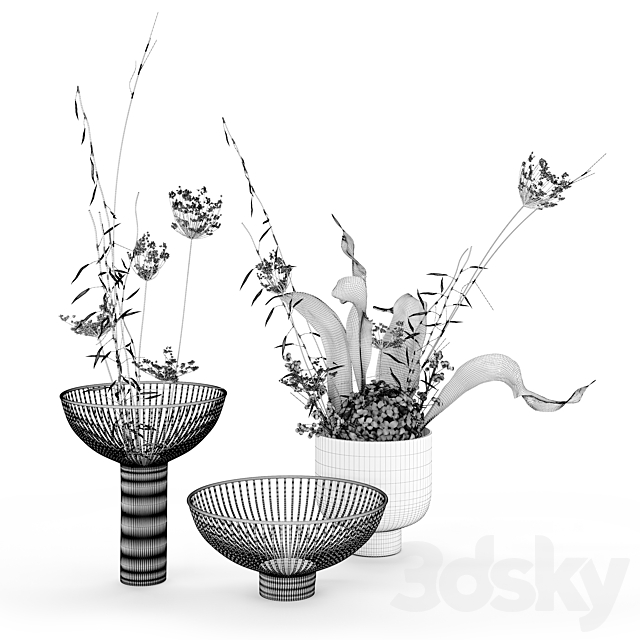 BoConcept Vases and plants 3d