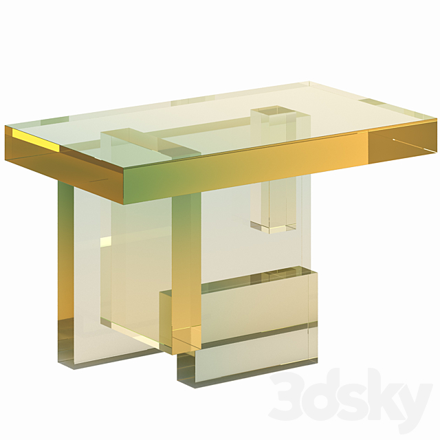 Coffee table Crystal Series 04 3d