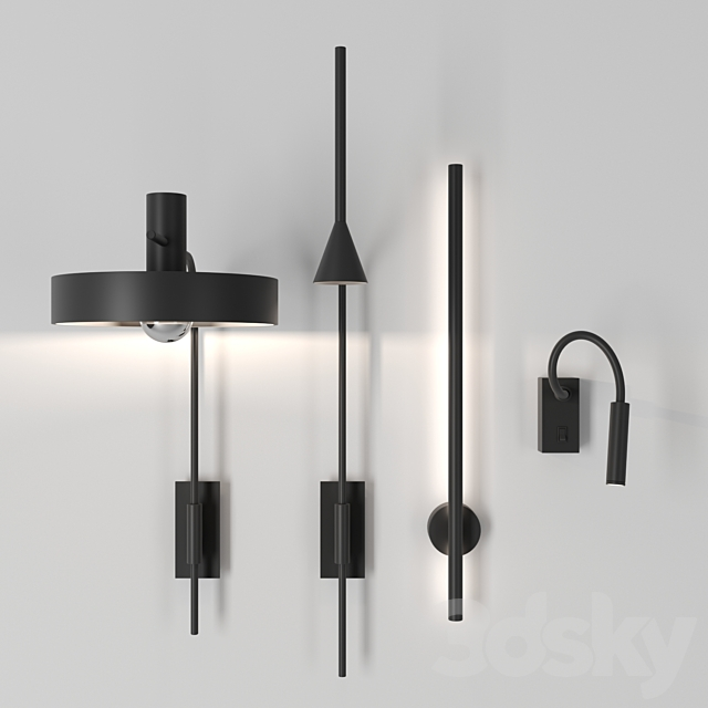 Wall lamps by galea home (A1227. A1151. A1273. A1274) 3d