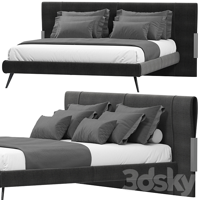 Bed JESSE QUINCY 3DSMax File - thumbnail 4