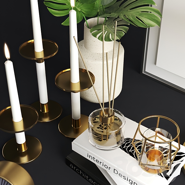 Ikea decor set 3d