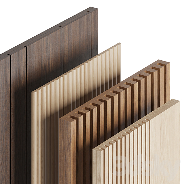 Wood panels set 1 3DSMax File - thumbnail 2