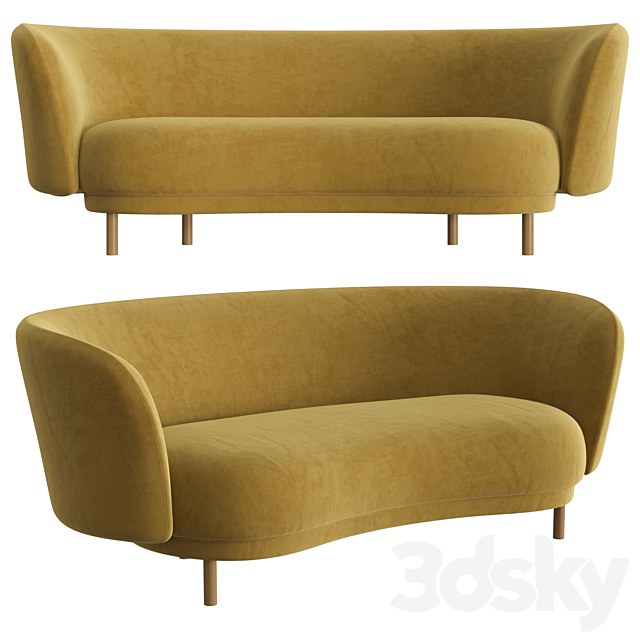 Dandy 2 Seater Sofa 3DSMax File - thumbnail 1