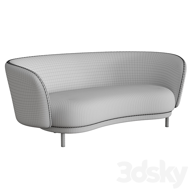 Dandy 2 Seater Sofa 3DSMax File - thumbnail 2
