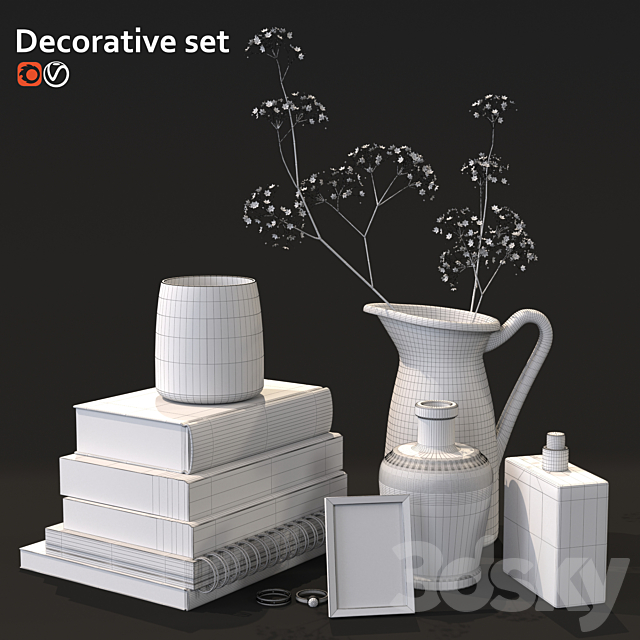 Decorative set 3DSMax File - thumbnail 2