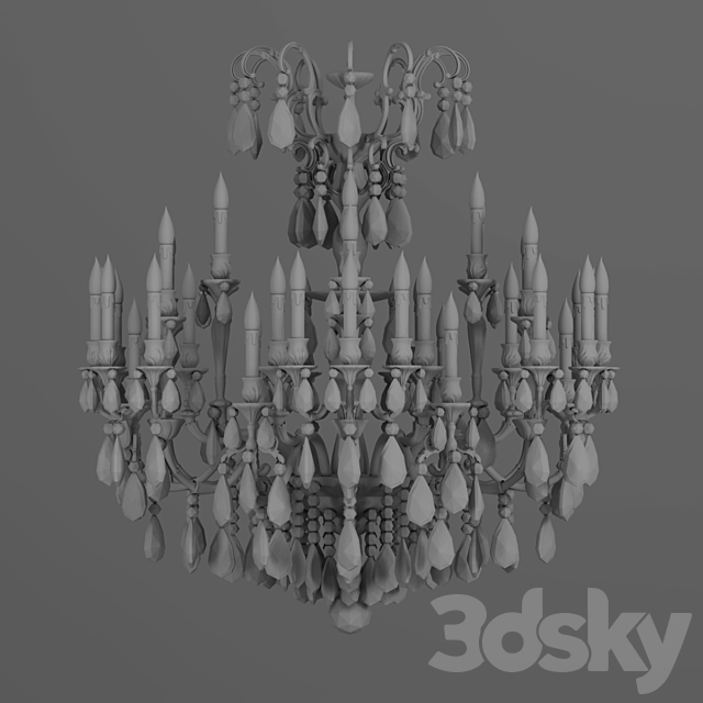 chandelier 3DSMax File - thumbnail 4