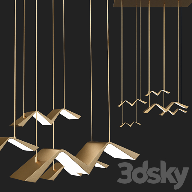 Sonny – Bird Inspired Pendant Lights 3DSMax File - thumbnail 1
