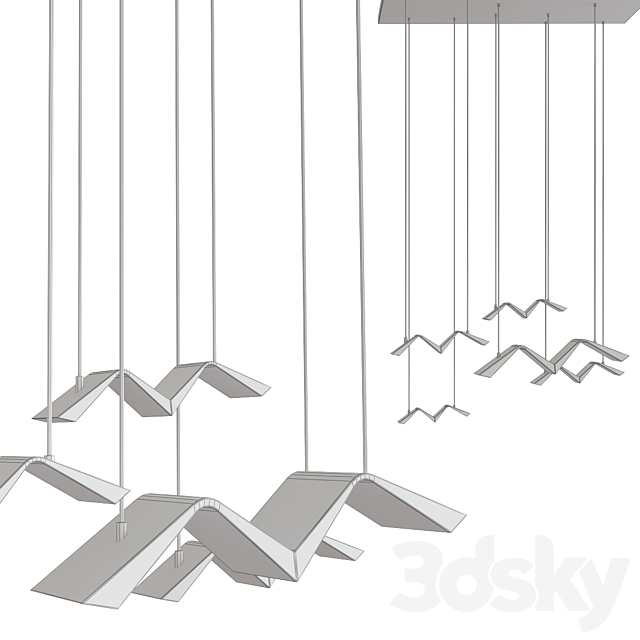Sonny – Bird Inspired Pendant Lights 3DSMax File - thumbnail 2