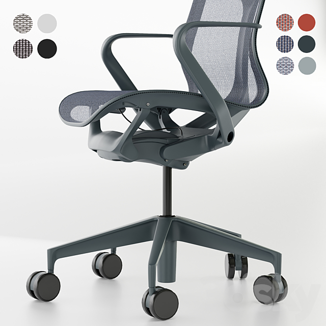 Mid-Back Cosm Chair by Herman Miller 3DSMax File - thumbnail 2