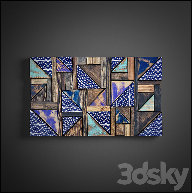 panel wood art 02 3DSMax File - thumbnail 4