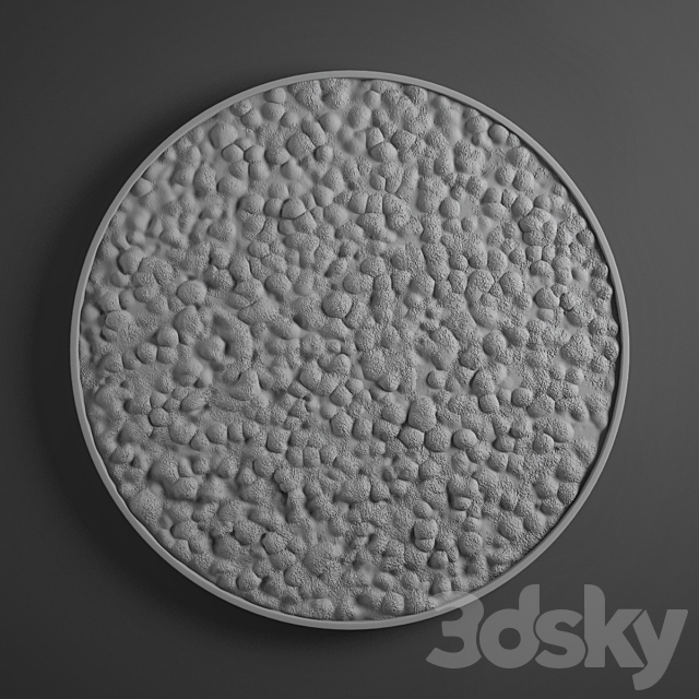 panel moss circle 3dsky