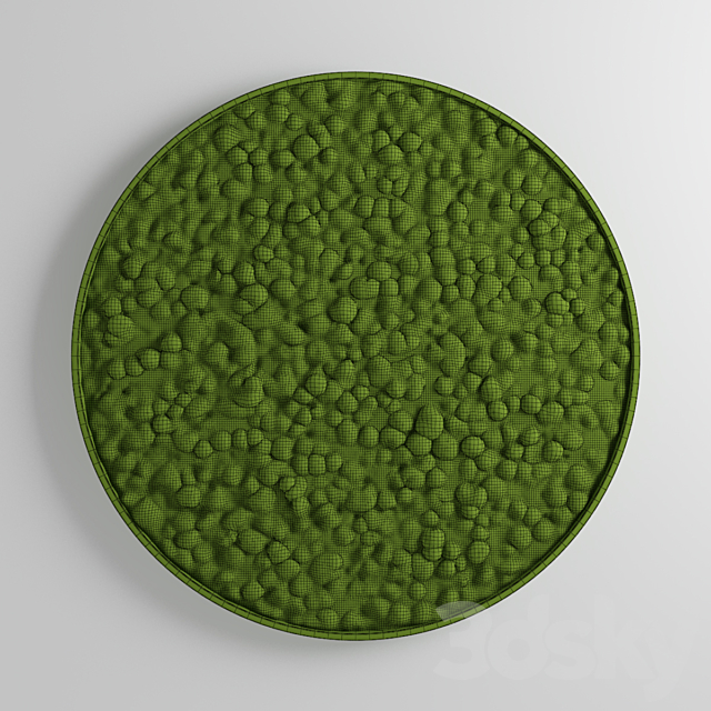 panel moss circle 3dskyfree