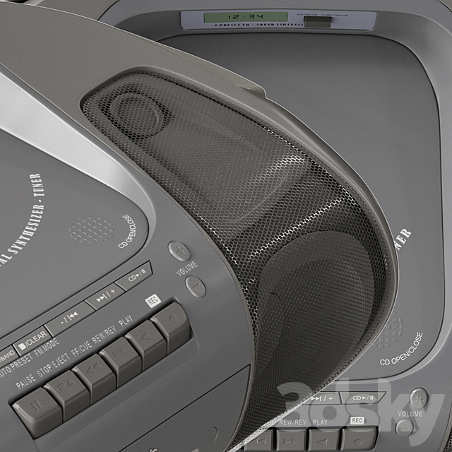 Panasonic RX-D26 Audio Recorder 3DSMax File - thumbnail 3