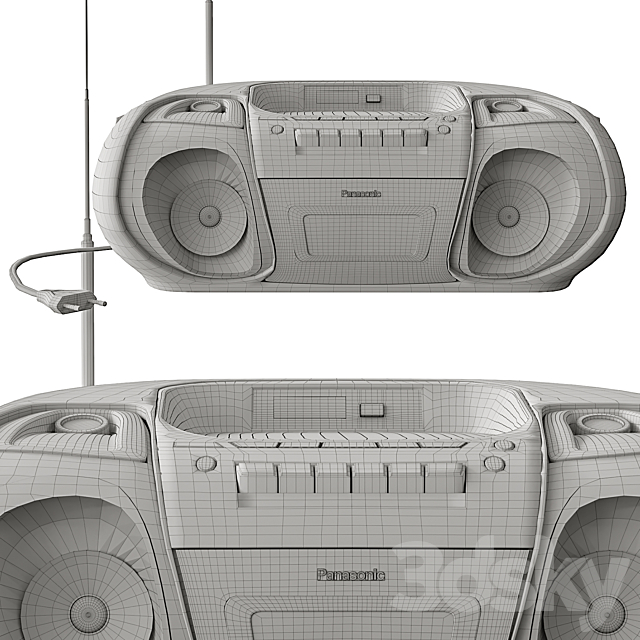 Panasonic RX-D26 Audio Recorder 3DSMax File - thumbnail 5