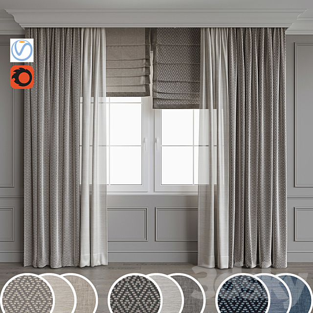 Portiere in a modern stele 8 Free Download