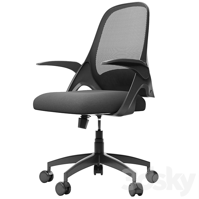 Hbada task desk chair 3d